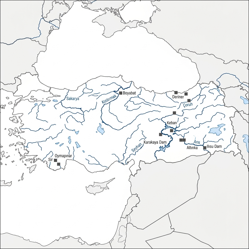 Türkiye Barajlar Haritası