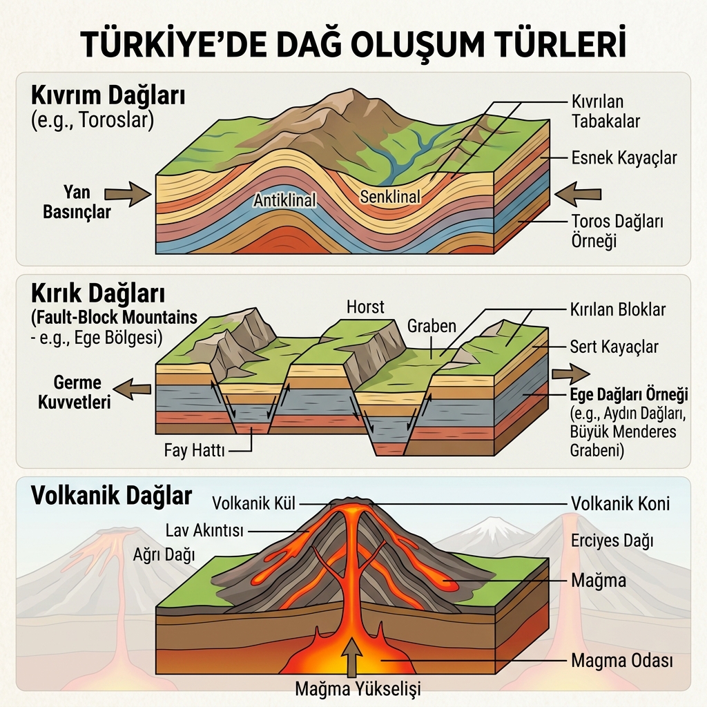 Türkiye Dağ Oluşum Türleri