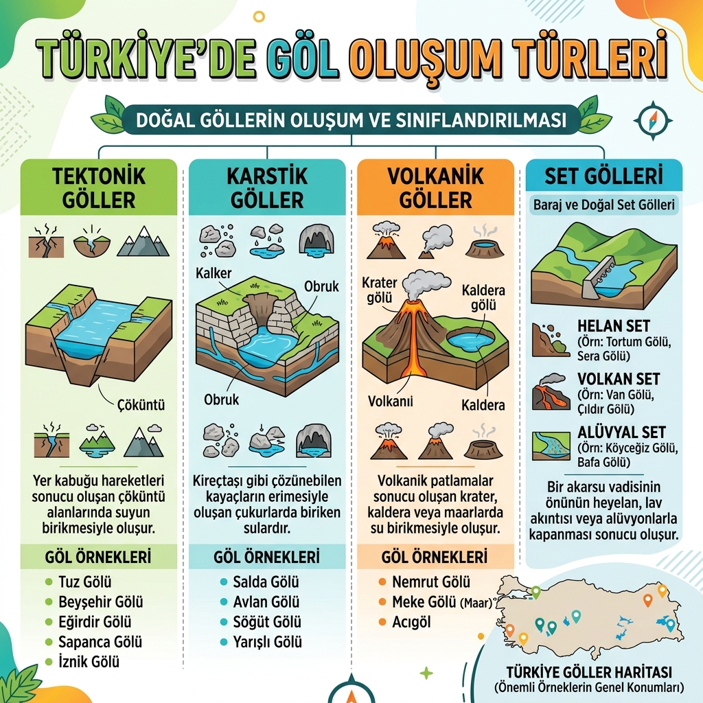 Türkiye Göl Oluşum Tipleri