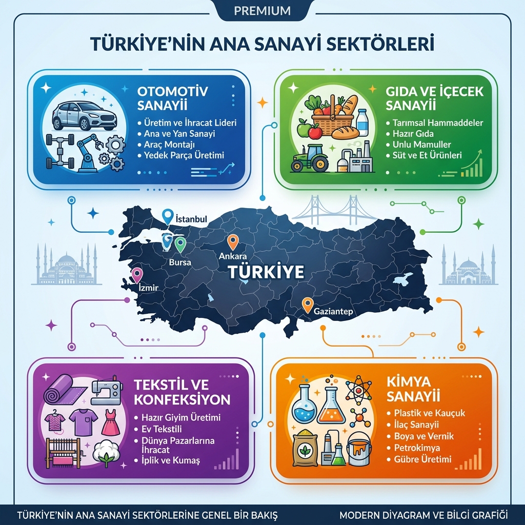 Türkiye Ana Sanayi Sektörleri