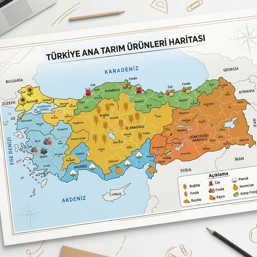 Türkiye Tarım Ürünleri Haritası