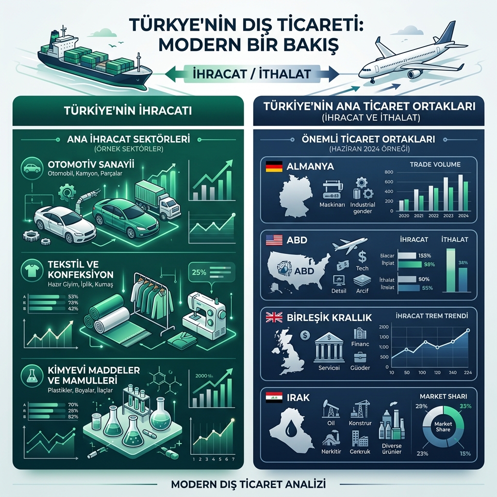 Türkiye Dış Ticaret İnfografik
